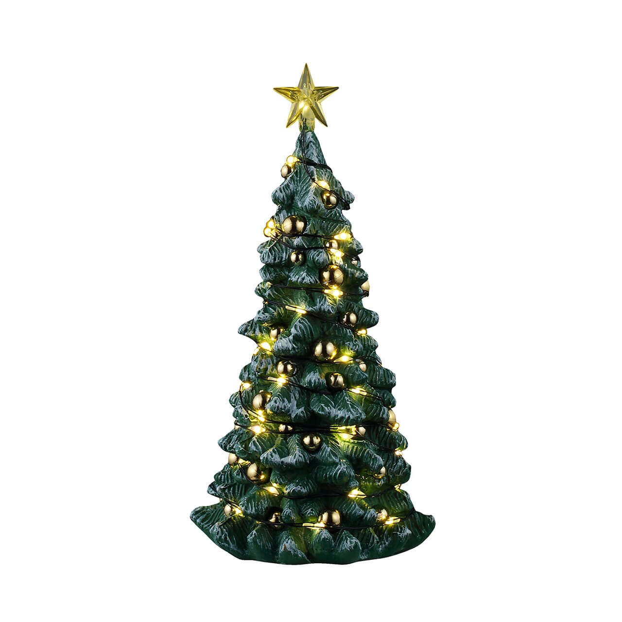 LEMAX Snowy Christmas Tree, Clear Light, Battery-Operated(4.5V) #54526